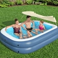 thumbnail image 4 of H2OGO! 8 Foot 4 Inch x 70 Inch Summer Bliss Shade Inflatable Family Pool, 2 Pack, 4 of 10
