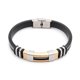 thumbnail image 5 of Pulsera magnética para desintoxicación de linfocitos de titanio ionpro para hombre, código de modelo 12061, color plata antigua, 5 of 5