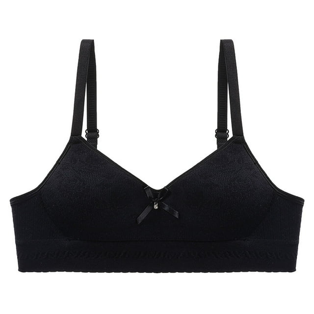 Pitauce Teen Girls Seamless Cotton Bras Adjustable Straps No Underwire Bralettes Comfort Everyday Bra