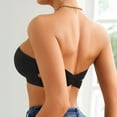 thumbnail image 4 of DuoJiaJ Strapless Bras for Women Wirefree Non- Seamless Padded Bra Black, 4 of 5