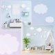 thumbnail image 4 of KAKOWELY juegos de nubes de fieltro 3D colgantes para el techo, adornos decorativos para fiestas, 4 of 4