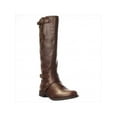 thumbnail image 1 of Womens G by GUESS Hertle2 Wide Calf Riding Boots, Dark Brown, 1 of 5