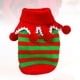 thumbnail image 2 of Suéter navideño a rayas para perro, elegante y grueso, para perro pequeño, talla S (rojo y verde), 2 of 7