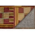 thumbnail image 3 of Feizy Keystone Transitional Stripes, Gold/Green/Red, 7'9" x 9'9" Area Rug Sheen Handmade Fade Resistant Casual Checkered Design Carpet for Living Dining Bed Room, 3 of 8