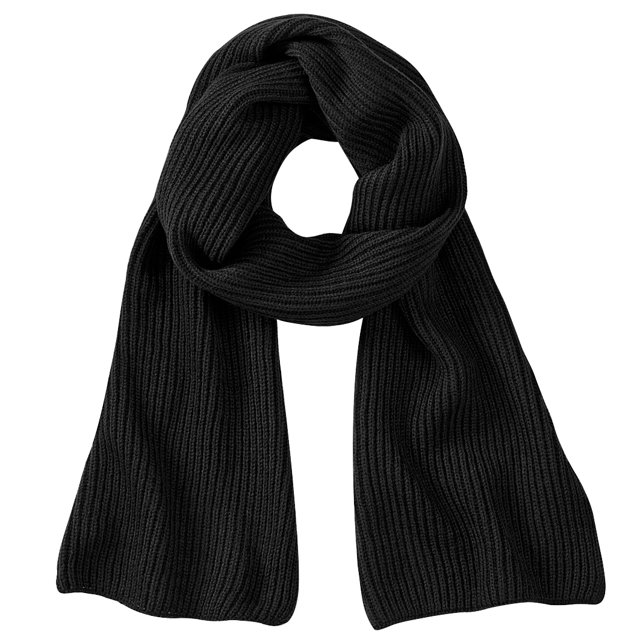 Beechfield - Bufanda de punto para invierno modelo Metro para mujer (Blanco)