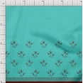 thumbnail image 1 of Soimoi Modal Satin Fabric Artistic Leaves & Flower Panel Printed Craft Fabric by The Yard 42 Inch Wide, 1 of 3