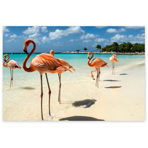 Awkward Styles Beautiful Flamingo Picture Original Room Wall Art Girls Room Decor Cute Room Decorations Flamingo Room Wall Decor Flamingo Poster Decor Ideas Unframed Art Picture Home Decor Ideas