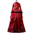 thumbnail image 6 of Steampunk Victorian Gothic Costume Victorian Bustle Dress Gown Costume Edwardian Evening Dress, 6 of 7
