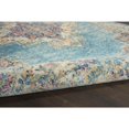 thumbnail image 4 of 2â€™ x 10â€™ Light Blue Distressed Medallion Runner Rug, 4 of 5