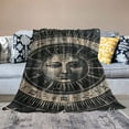 thumbnail image 2 of Orinice Zodiac Signs Moon Warm Lightweight Blanket Soft Fleece Blankets Throw Blanket for Living Rooms Sofa Decor Cow Gifts All Seasons Long-Lasting Flannel Material Blanket 60x80in, 2 of 6