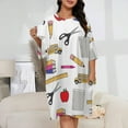 thumbnail image 2 of Teacher & School Item Mix Three Sleepshirts For Sleeping Travels Loose Sleepdress Pajama Dress Soft Nightdress Sleepwear, 2 of 7