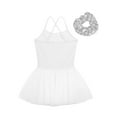 thumbnail image 4 of Zaldita Girls Sequin Ballet Tutu Dress Leotards Straps Dance Dress Stage Performance Dance Costumes White S, 4 of 7