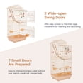 thumbnail image 4 of YRLLENSDAN 39 inch Roof Top Bird Cages, Parakeet Cages Medium Bird Cage Lovebird Cage for Small Cockatiel Canary Parakeet Sun Parakeet Pet Toy, Almond, 4 of 7