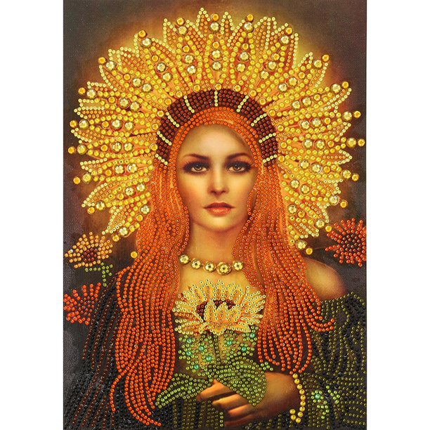 Cuadros Decorativos 5D DIY Diosa Taladro completo Forma especial Rhinestone Dibujo Kits Decoración JShteea Nuevos Originales