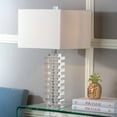 thumbnail image 2 of SAFAVIEH Swift 26 in. Modern Clear Crystal Table Lamp with Off-White 100% Cotton Shade, 2 of 6
