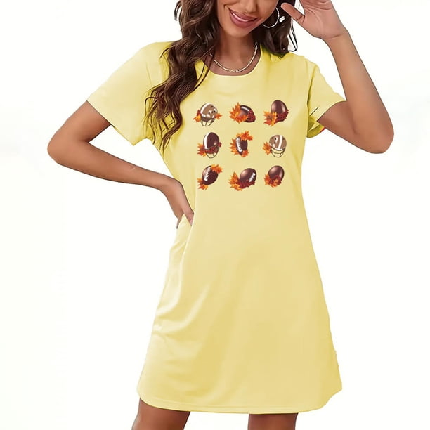 Camisón corto de talla grande para mujer, camisón de manga corta con estampado de pecho a la moda, camisón para mujer