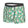 thumbnail image 2 of Daiia SHIBA WITH FLORAL Men's Underwear Boxer Briefs, Cotton Stretch Moisture-Wicking Underwear-Large, 2 of 9