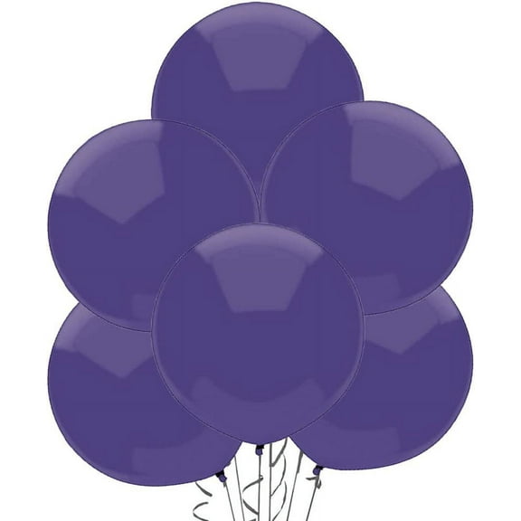 PMU Outdoor Display Balloons 17 Inch PartyTex Premier Crystal Regal Purple Latex Pkg/72