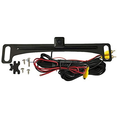 Voxx ACAM4 HD Wide Angle License Plate Mounted Backup Camera with Parking Lines