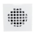 thumbnail image 2 of Westbrass 4-1/4" Square Shower Drain Cover with 2" Sch 40 PVC Drain Pipe, Powder Coat White, 2 of 5