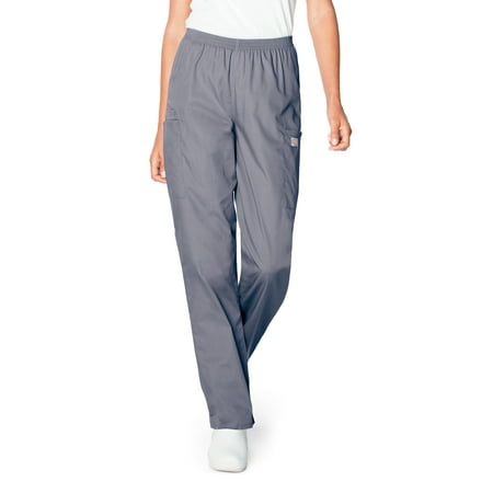 

Landau Scrub Zone Relaxed Fit 3-Pocket Elastic Cargo Scrub Pants for Women 83221