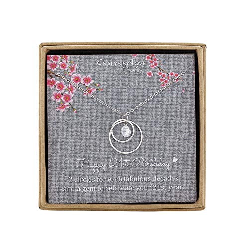 .925 Sterling Silver Pendant & Necklace Gift Boxed 21st Birthday