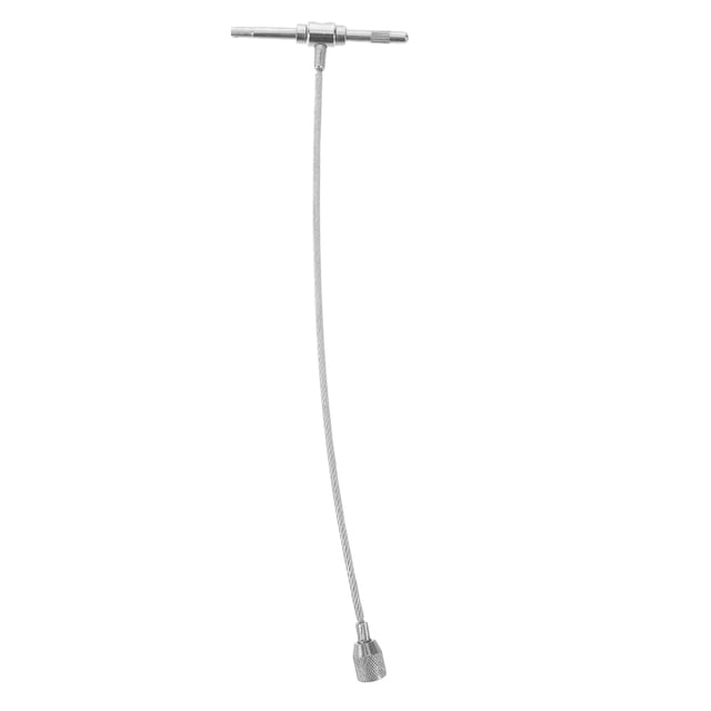 BALAHAPY Herramienta Universal Para Válvula De Neumáticos Con Mango Ergonómico Y Portátil Plateado