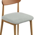 thumbnail image 1 of Juego de 2 Fundas de Silla para Sillas de Comedor, Fundas de Asiento Lavables y Elásticas para Proteger Cojines de Comedor, Gris Claro, 1 of 6