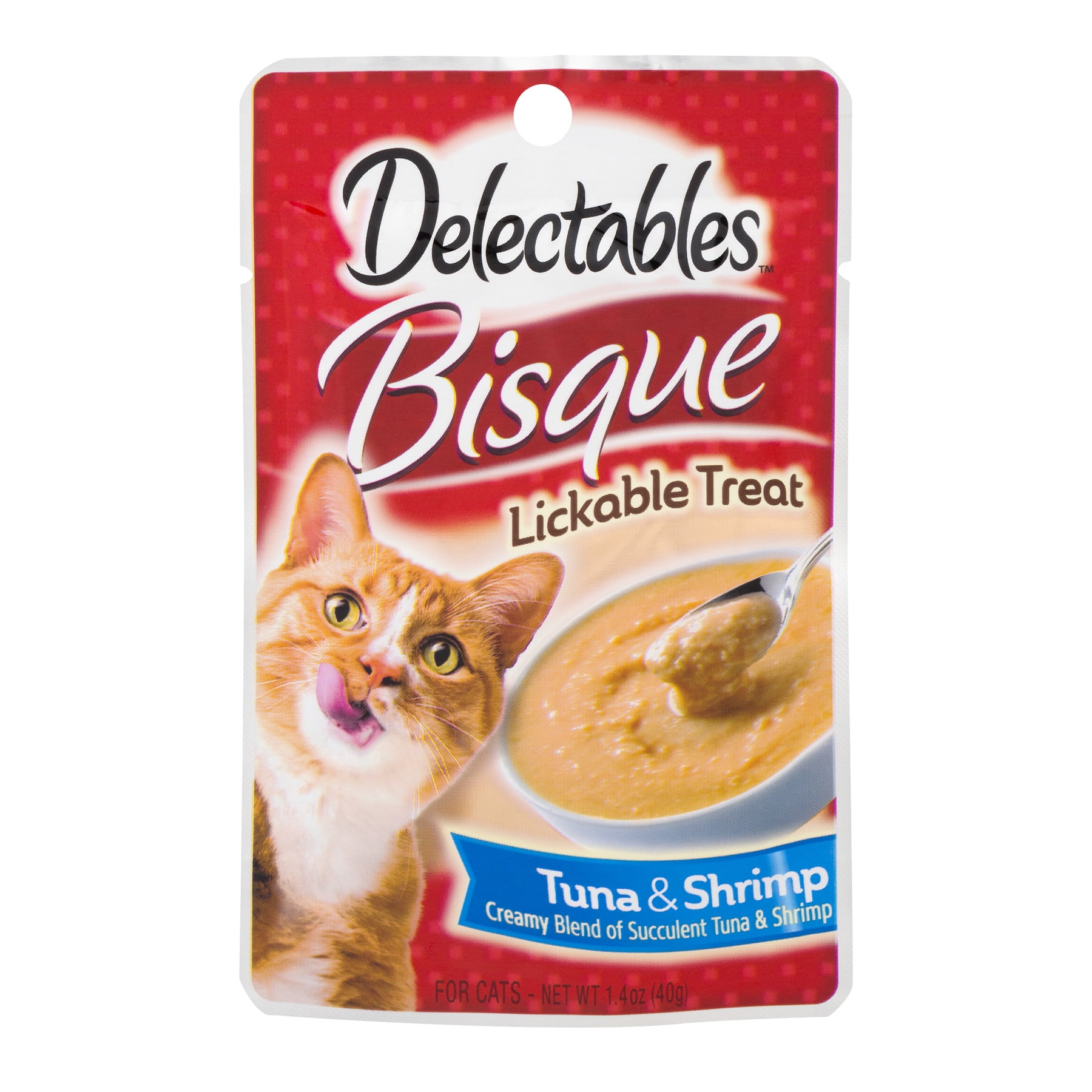 Hartz Delectables Lickable Bisque Wet Cat Treat Tuna & Shrimp, 1.4oz
