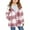 Pink, variant on Auburet Girls Cute Flannel Plaid Button Down Top with Pockets Long Sleeve Hooded Jacket