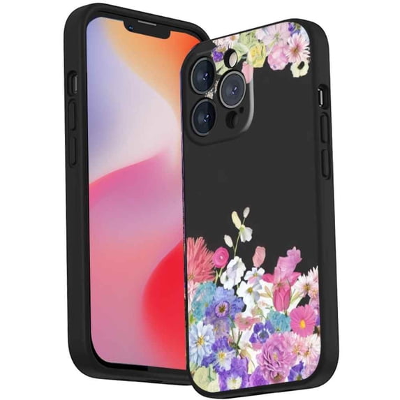 Compatible with iPhone 14 Pro Max Phone Case, Flowers 134 Case Men Women, Flexible Silicone Shockproof Case for iPhone 14 Pro Max