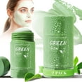 thumbnail image 1 of 2PCS Green Tea Mask Stick Blackhead Remover Facial Mask Clay Mask Purifying Oil Control Clean Solid Mask Moisturizing Acne Deep Pore Cleansing for All Skin Types of Men and Women, 1 of 9