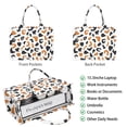 thumbnail image 2 of Large Capacity Tote Bag,White and Orange Of Leopard Print Handbag Fashion Luxury Tote Bag,15.7"x13"x 5.1" Inches,Laptop Compatible, 2 of 6
