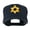 Navy, variant on Jewish Star of David Embroidered Cap - Black OSFM