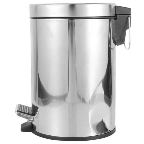 Homoyoyo Stainless Steel Pedal Waste Container for Home, Easy to Use and Clean, Trash Can