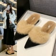 thumbnail image 2 of Ultra Cozy Furry Slippers for Women, 2035 New Slip-On Closed Toe with Furry, Low Heel for All Day Comfort at Home, Office or Outdoors, 2 of 3