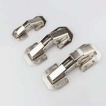 GOOHOCHY Set of 4 Silver Cabinet Door Hinges with Damping Feature for Inset Doors
