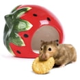 thumbnail image 2 of Hamster Cave Cartoon Cute Strawberry Ceramic Hamster House Small Animal Nest, 2 of 10