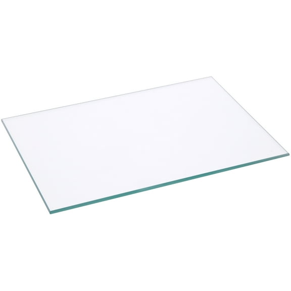 Plymor 5" x 7" Rectangle, 3mm Thick Non-Beveled Clear Glass, Pack of 2