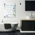 thumbnail image 2 of Stupell Home Décor Bathroom Rules Watercolor Flower Word Design Canvas Wall Art by Milli Villa, 2 of 6