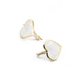 thumbnail image 1 of Aretes Corazón Abulón Oro Sólido 10k, 1 of 4