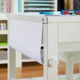 thumbnail image 4 of Martha Stewart Crafting Kids' Art Table and Paper Roll - Linen White: Wooden Drawing and Painting Desk with Bins for Children, 4 of 6