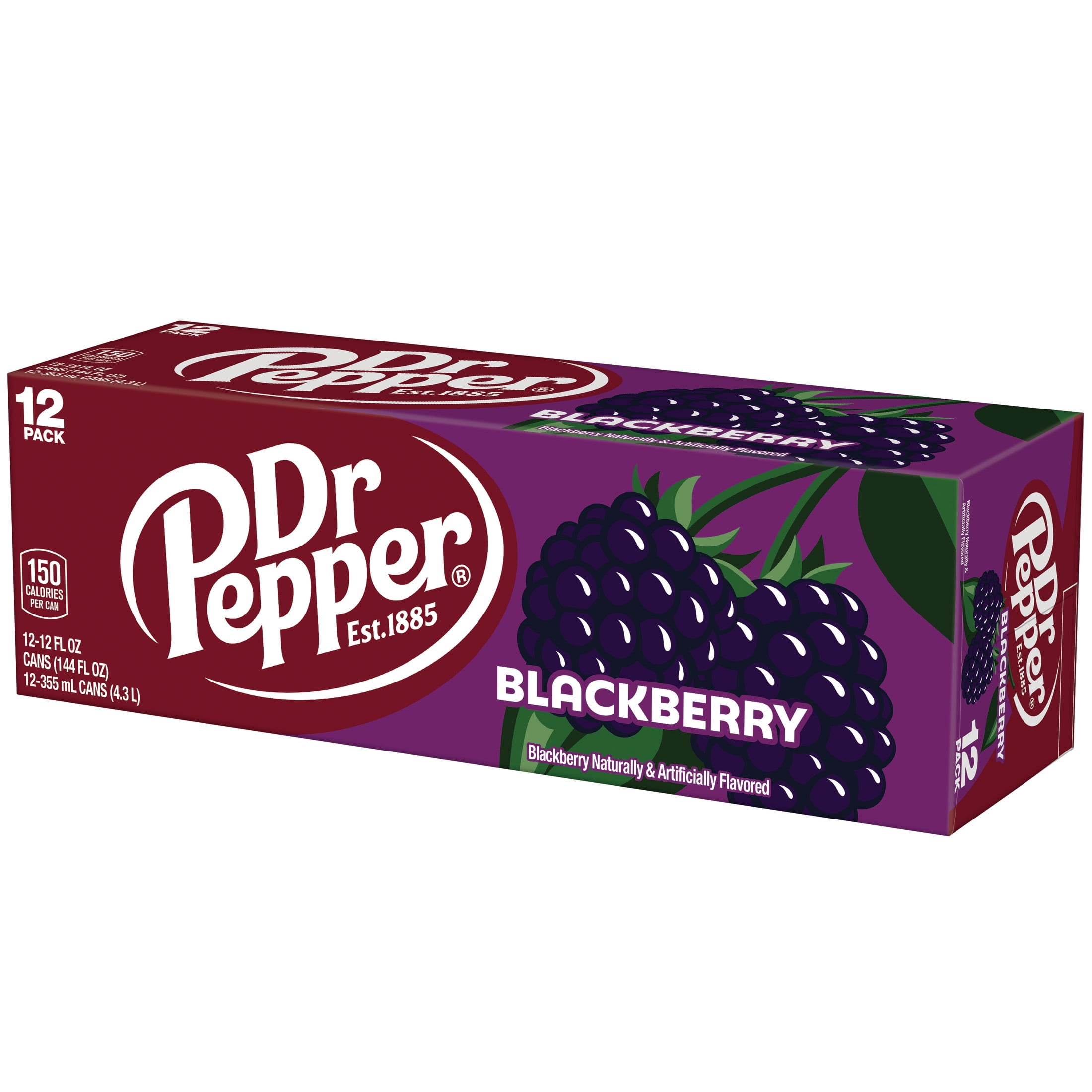 Dr Pepper Blackberry Soda Can 12 fl oz 12 Pack Jurassic World
