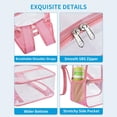 thumbnail image 4 of Clear Bag Mochila Transparente Transparent Backpack Stadium Approved, MiniClear Bookbag, Durable PVC Waterproof, Heavy Duty Backpack for Men Women, 4 of 6