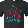 thumbnail image 4 of Inktastic Let It Snow, Snowflakes, Trees, Christmas, Xmas T-Shirt, 4 of 5