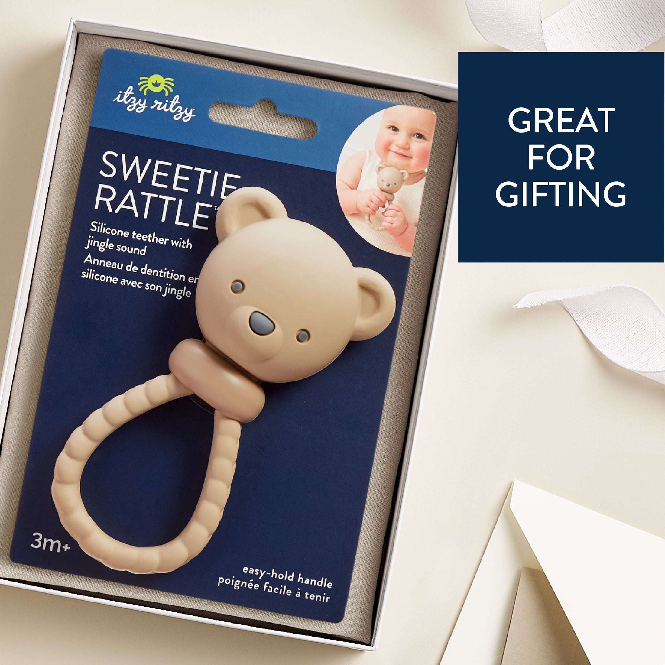 Itzy Ritzy Bear Rattle Teether