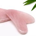 thumbnail image 7 of Natural Rose Quartz Stone Guasha Facial Face Neck Body Gua Sha Board Massager, 7 of 7