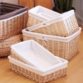 thumbnail image 2 of Xemussa Handcrafted, Hand-Woven Wicker and Willow Storage Basket, Shelf Basket, 1 Pack, 2 of 7