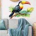 thumbnail image 2 of Adhesivos de pared con forma de tucán, pájaro tropical, PVC, 30 x 39,5 cm, 2 of 4