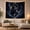 Dark Cosmic Wolf, variant on Wolf Under Full Moon & Aurora in Snowy Forest, Mystical Digital Art for Wildlife Lovers, Nature Illustration Decor, Christmas Gift, Tapestry Wall Hanging for Bedroom and Living Room